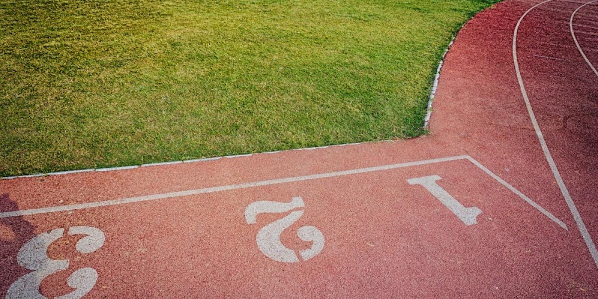 Photo of a running track.