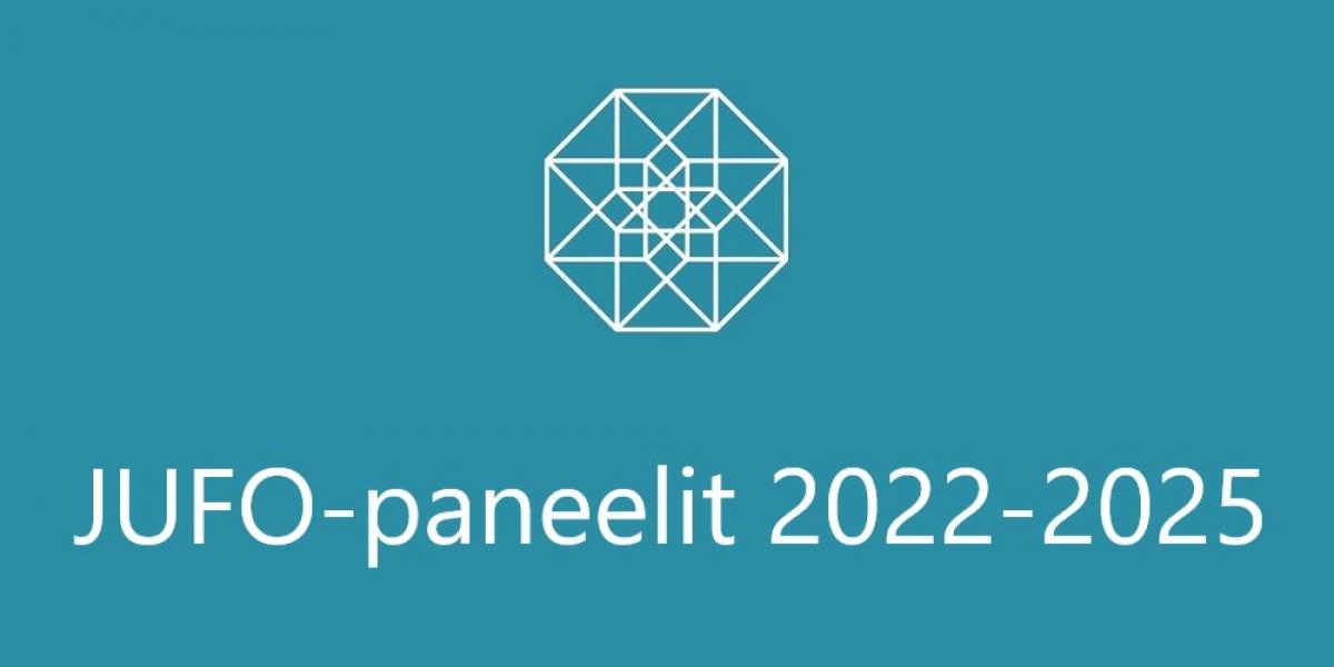 Julkaisufoorumin logo ja teksti "Jufo-paneelit 2022-2025".