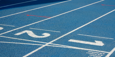 Decorative image of a running track.