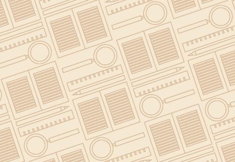 Magnifying glass, ruler, pen, and a publication. Picture: Anne Haapanen